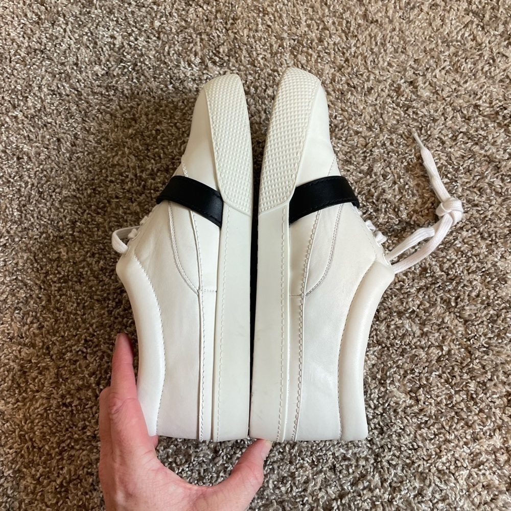 Miu Miu Leather Buckle Low-Top Sneaker, contrast White and black size EU 40 - Picture 8 of 13